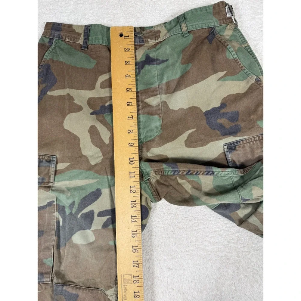 Military Cargo Pants Mens 30x31 Camo vtg Woodland Tactical Utility BDU Trousers